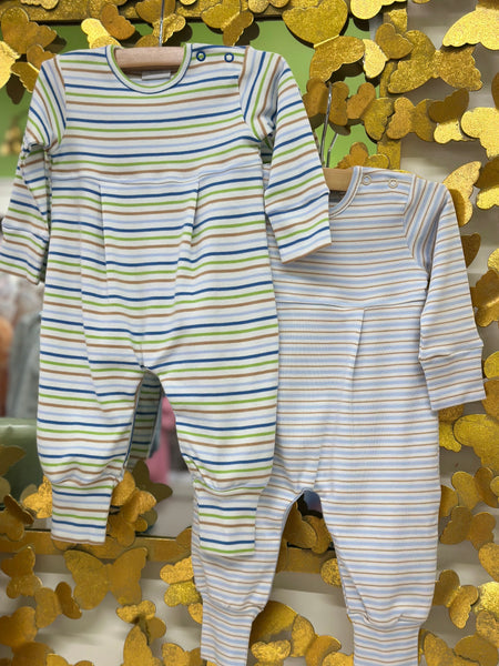 L/S Coverall - Blue/Brown/Green