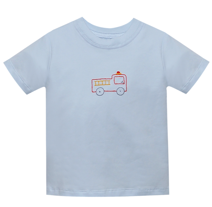 Blue Forest Shirt - fire truck