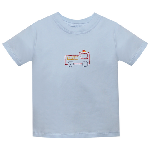 Blue Forest Shirt - fire truck