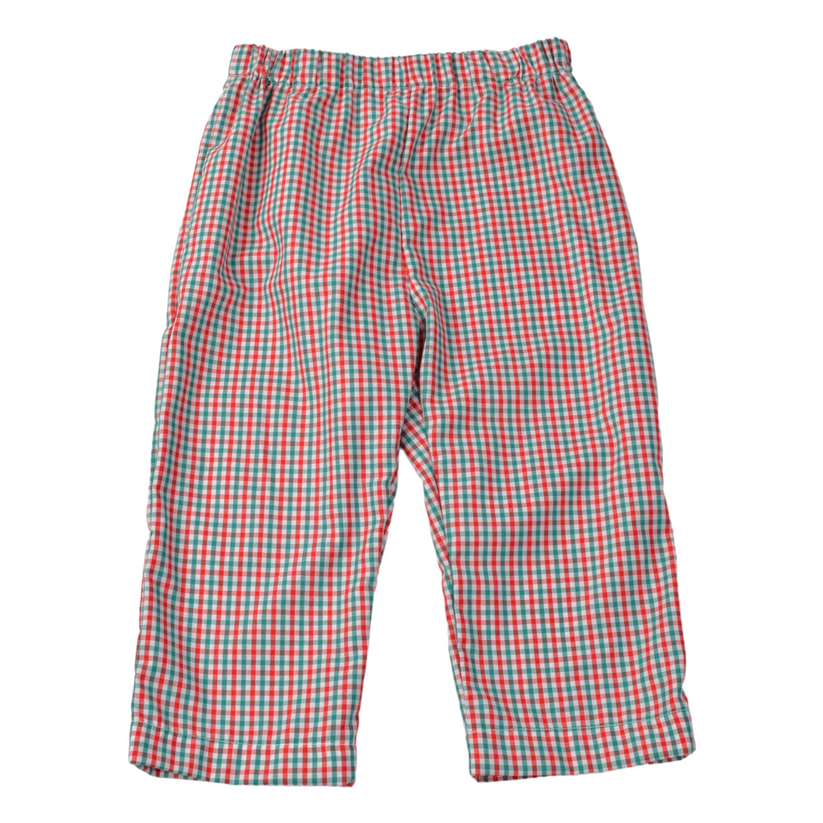 Red and Green Check Pants