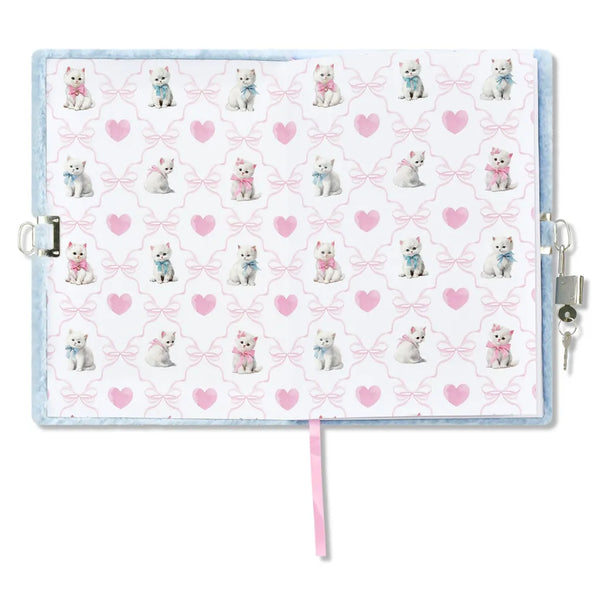 Pretty Kitty Lock and Key Journal