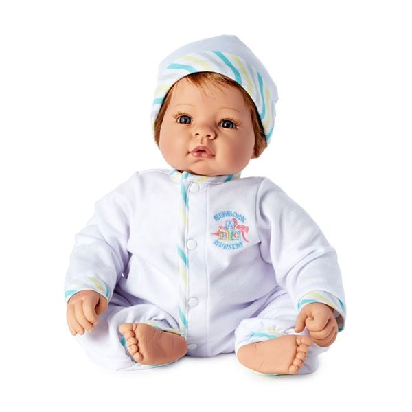 Newborn Nursery® Munchkin Baby Doll - Light Skin Tone/Blue Eyes/Strawberry Blonde