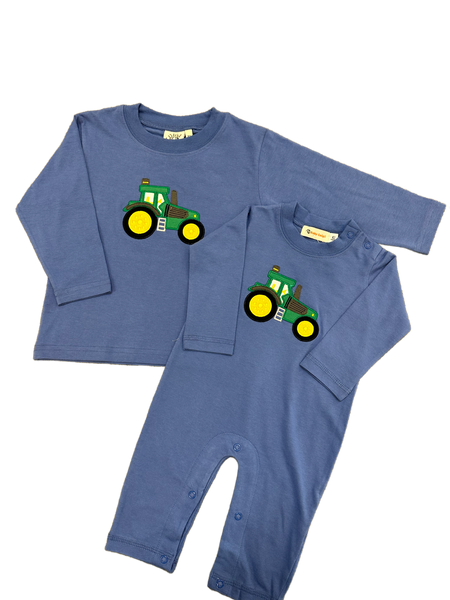 Tractor Applique Romper