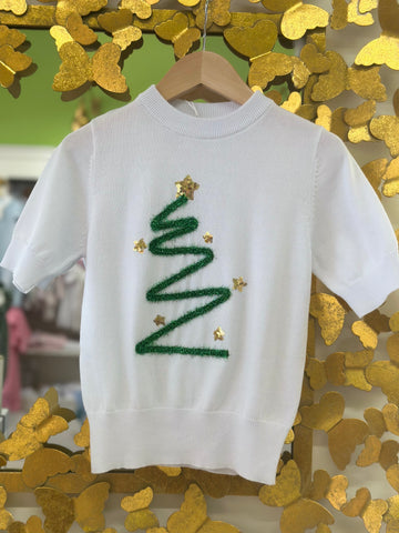 Christmas Tree Tinsel Top