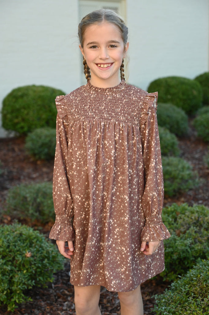Lottie Dress - Brown Sugar Blooms