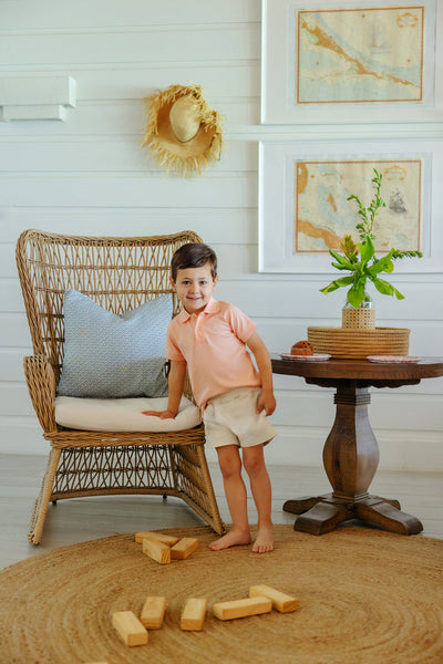 Prim and Proper Polo - Pompano Peach