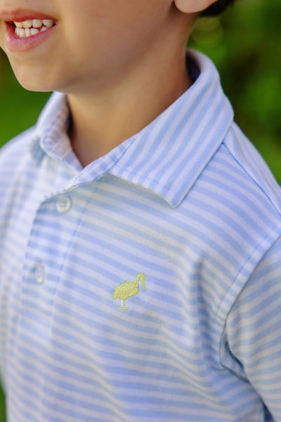 Prim and Proper Polo - Buckhead Blue Stripe