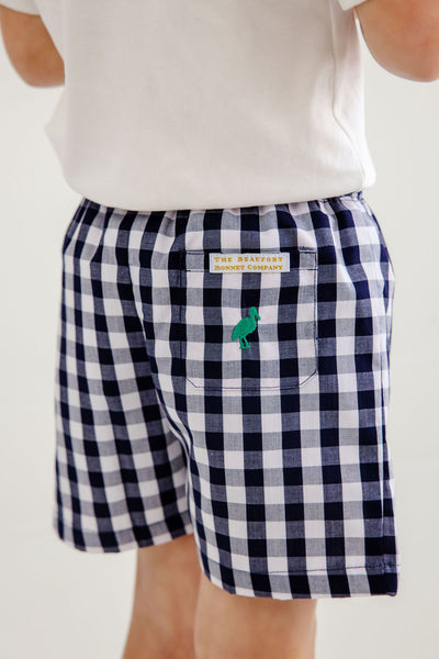 Shelton Shorts - Nantucket Navy Chatham Check