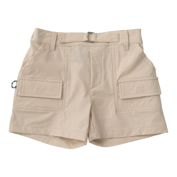 Inshore Performance Short - Classic Light Khaki Wash Ancient Scroll