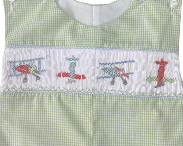 Airplane Smocked Shortall