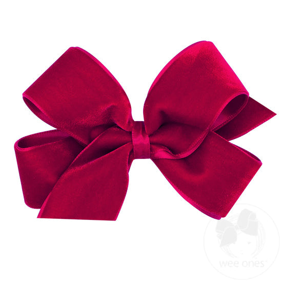 Medium Velvet Classic Bow