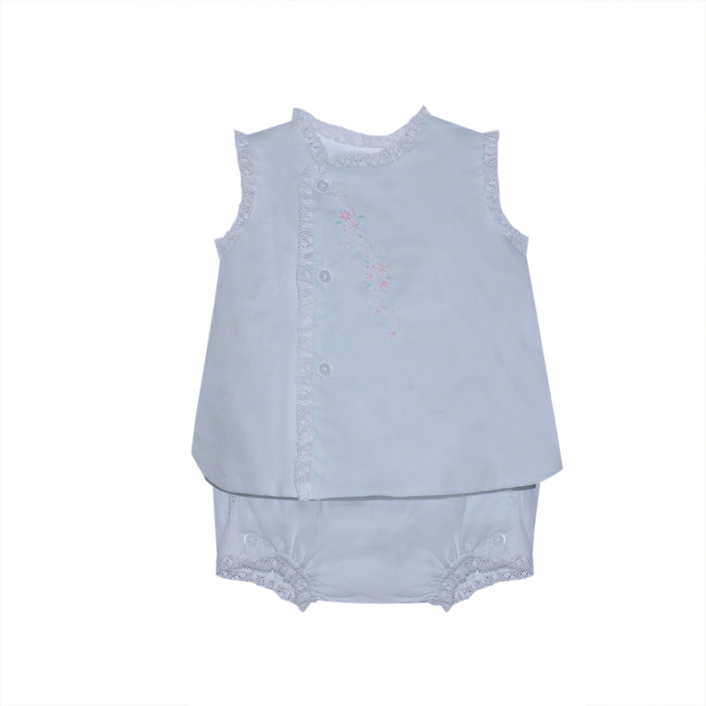 Blanche Diaper Set - Blue