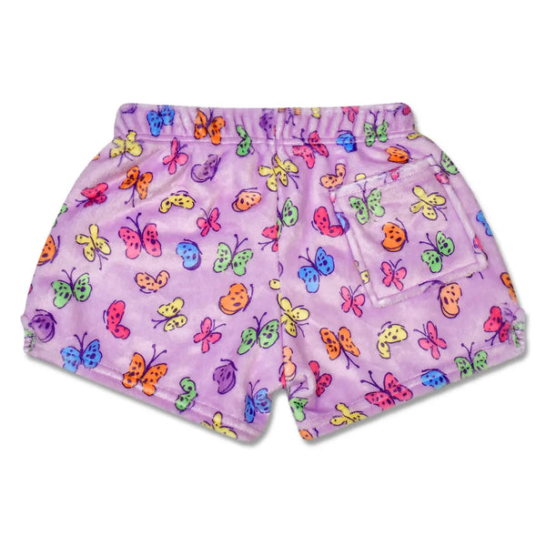 Bright Butterflies Plush Shorts