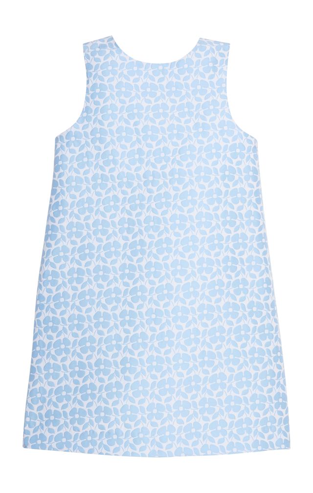 Biz Dress - Blue Jacquard