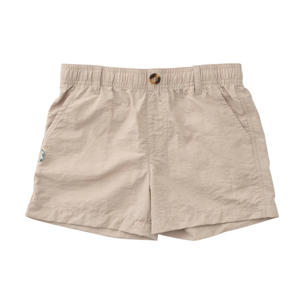 Outrigger Performance Short - Summer Khaki Ancient Scroll