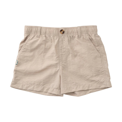 Outrigger Performance Short - Summer Khaki Ancient Scroll