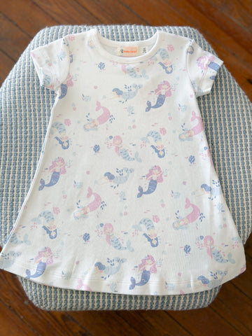 Mermaid Print A-line Dress