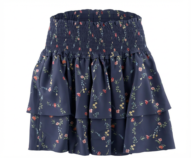 Scottie Skirt - Navy Vine