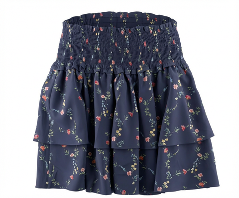 Scottie Skirt - Navy Vine