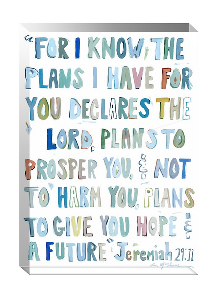 Acrylic Block: Jeremiah 29:11