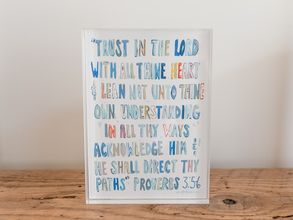 Acrylic Block: Proverbs 3 :5-6