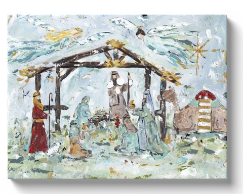 "The Nativity" Canvas Print, 10"x 8"