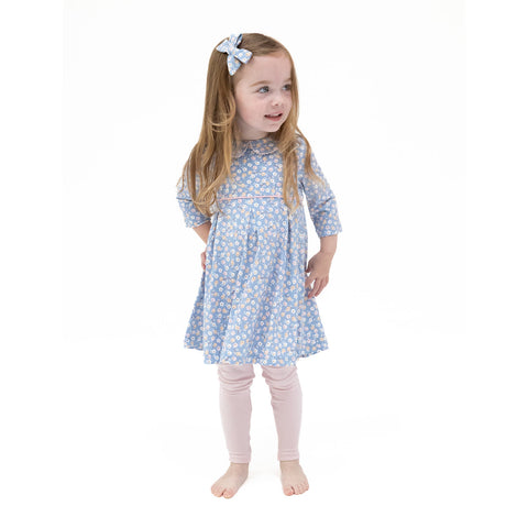 Box Pleat Dress & Leggings - Country Calico