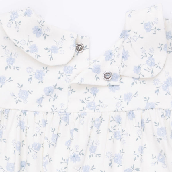 Smocked Long Sleeve Romper - Rose Briar