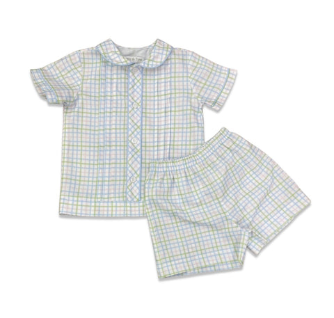 S/S Peter Pan Short Set - Hobbs Check