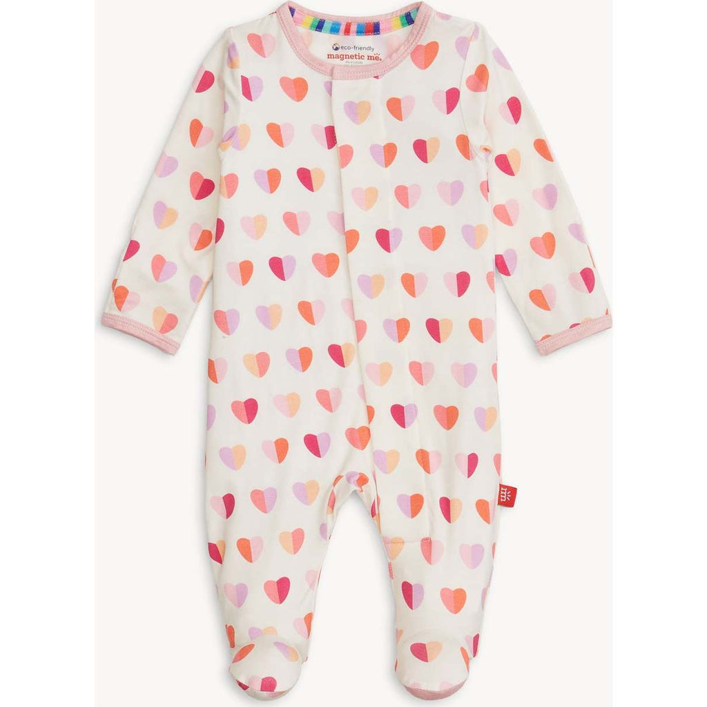 Magnetic Parent Favorite Footie - Pink XOXO