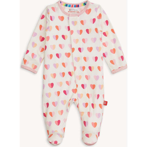 Magnetic Parent Favorite Footie - Pink XOXO