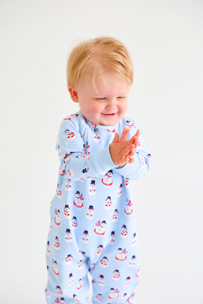 Cassidy Comfy Crewneck Romper - Frosty Friends