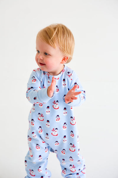 Cassidy Comfy Crewneck Romper - Frosty Friends