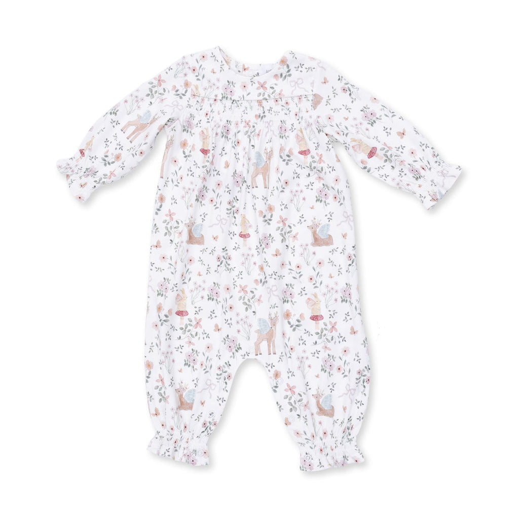 Smocked LS Romper - Enchanted Woodland