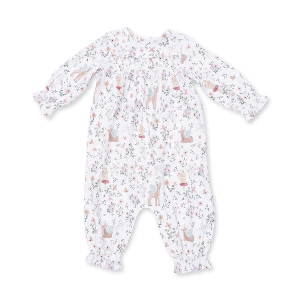Smocked LS Romper - Enchanted Woodland