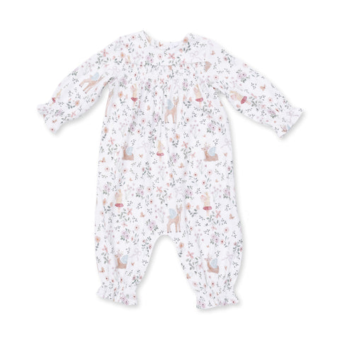 Smocked LS Romper - Enchanted Woodland