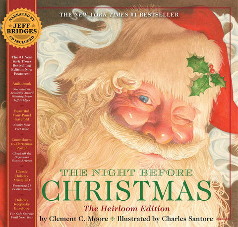 The Night Before Christmas: The Classic Edition Hardcover with Audio CD Narrated by Jeff Bridges