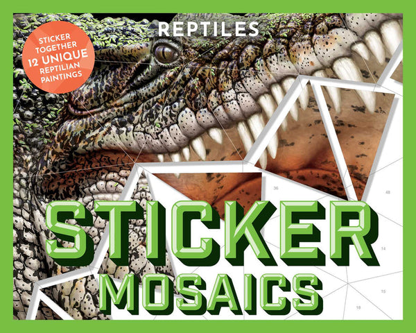 Sticker Mosaics: Reptiles: Sticker Together 12 Unique Reptilian Designs