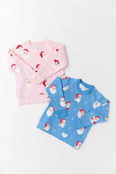 Cassidy Comfy Crewneck - Dear Santa, pink