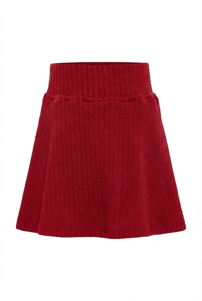 Libba Skirt - Textured Red