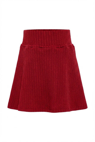 Libba Skirt - Textured Red