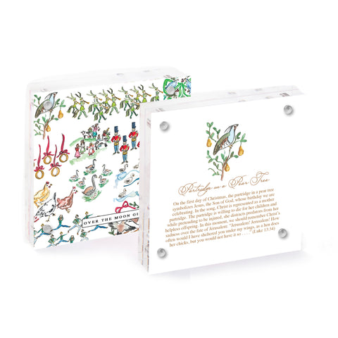 Twelve Days of Christmas Calendar & Acrylic Frame Set