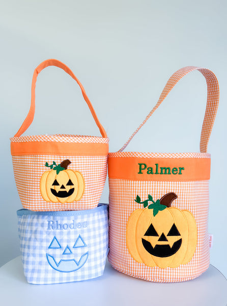 Petite Pumpkin Tote - Blue