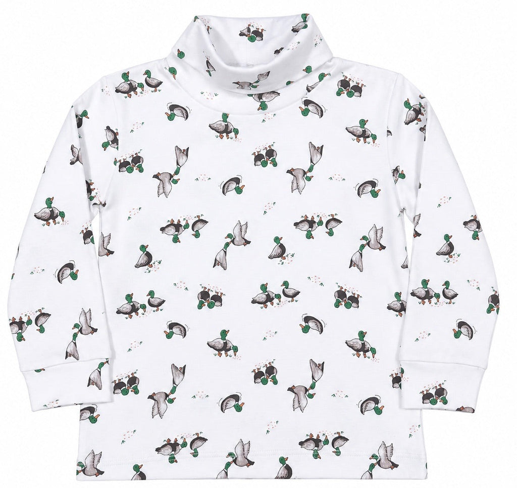 Mallard Print Turtleneck