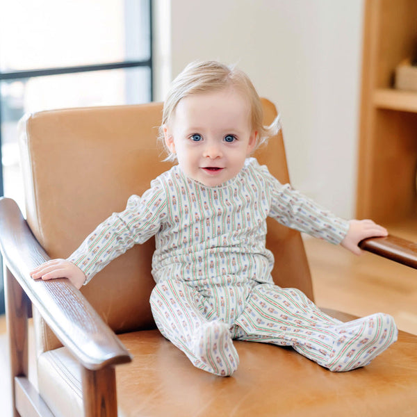 Preston Romper - Nutcracker Stripe