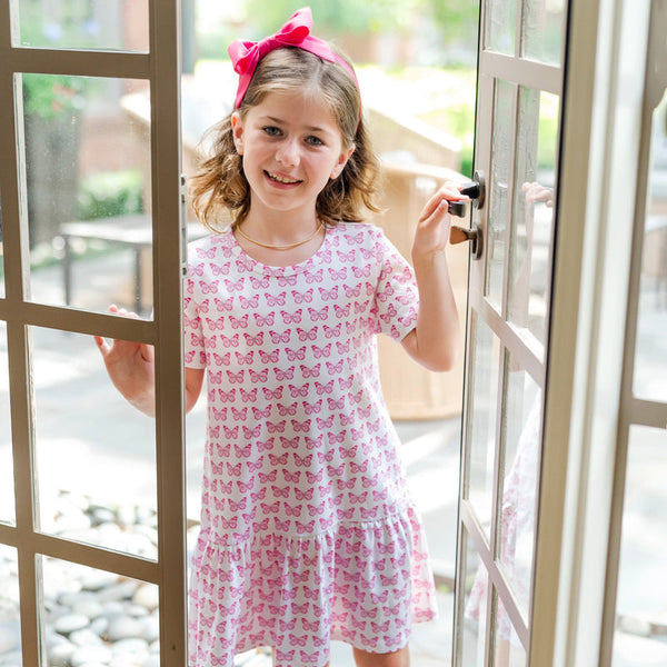 Lottie Girls' Dress - Cartie Butterflies
