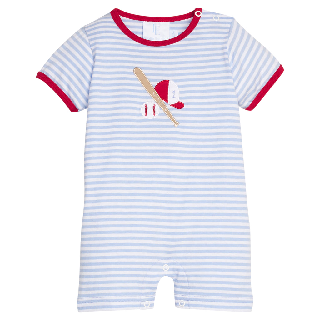 Applique Romper - Baseball