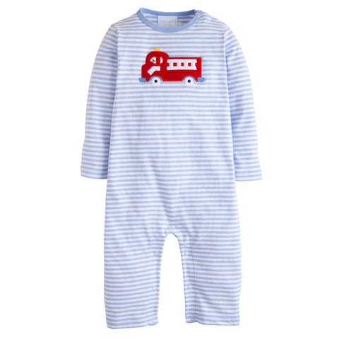 Applique Romper - Fire Truck