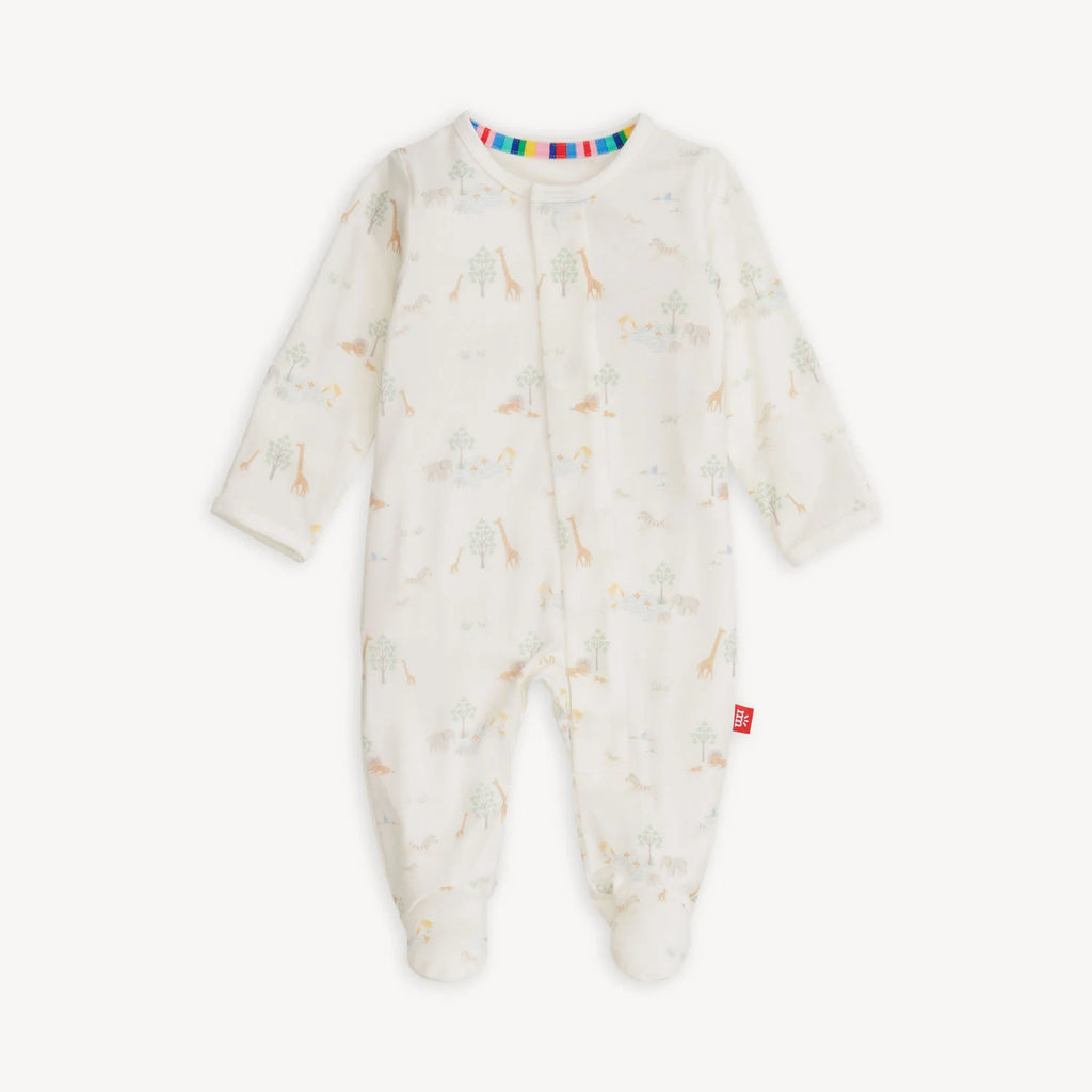 Magnetic Footie - White Serene Safari
