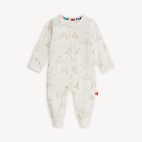 Magnetic Footie - White Serene Safari